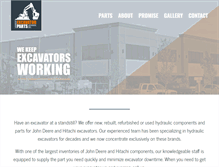 Tablet Screenshot of langleyexcavator.com